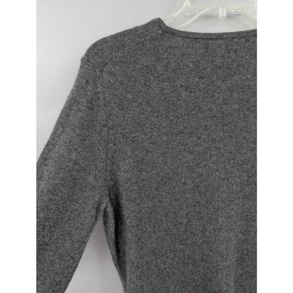 Sutton Studio Cashmere Sweater Womens Large Gray Classic Timeless Minimalist - Picture 6 of 12